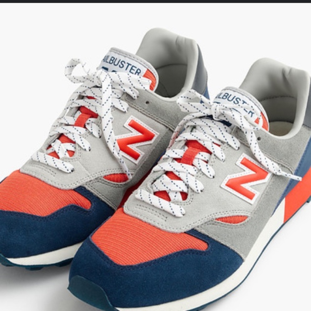 Trail Buster Orange blue And Grey New balance Sneakers Men J Crew Collab